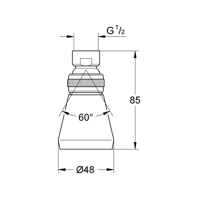 Grohe Relexa Plus Head Shower 1 Spray 28094 28094000