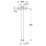 Grohe Ondus Shower Ceiling Arm 292mm 28497