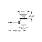 Grohe Pop-Up Basin/Bidet Waste Set 1 1/4" 28910