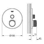 Grohe Smartcontrol Thermostat with One Valve 29118