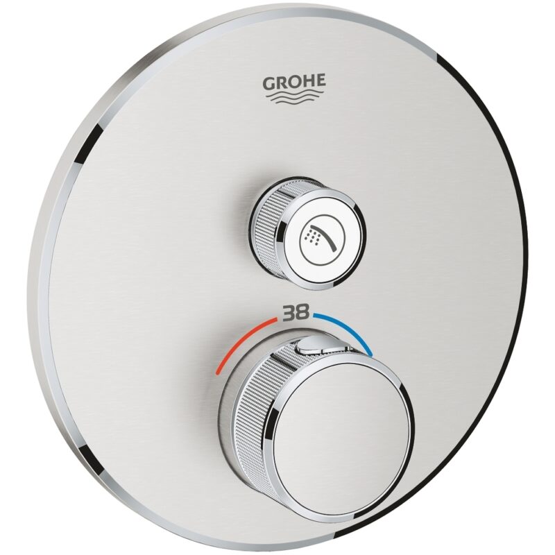 Grohe Grohtherm Smartcontrol Thermostat One Valve 29118 Steel