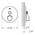 Grohe Smartcontrol Concealed Mixer with One Valve 29144