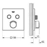 Grohe Smartcontrol Concealed Mixer with 2 Valves 29148