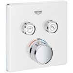Grohe Smartcontrol Thermostat with 2 Valves 29156 Moon White