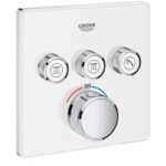 Grohe Smartcontrol Thermostat with 3 Valves 29157 Moon White
