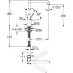 Grohe Essence Kitchen Sink Mixer Tap 30269 Cool Sunrise