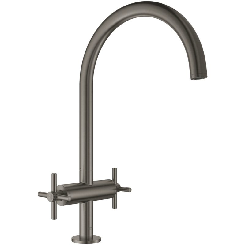 Grohe Atrio Two Handle Sink Mixer 30362 Brushed Hard Graphite