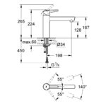 Grohe Concetto Medium Spout Sink Mixer 1/2" 31128 Chrome