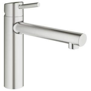 Grohe Concetto Medium Spout Sink Mixer 1/2" 31128 Supersteel