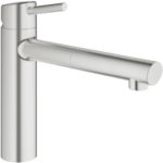 Grohe Concetto Sink Mixer Pull Out Spout 1/2" 31129 Supersteel