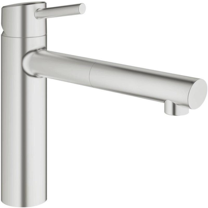 Grohe Concetto Sink Mixer Pull Out Spout 1/2" 31129 Supersteel