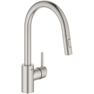 Grohe Concetto Pull Out Spout Sink Mixer 31483 Supersteel