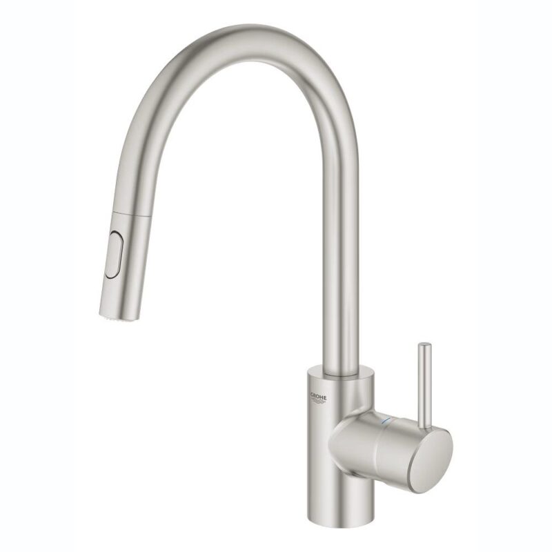 Grohe Concetto Pull Out Spout Sink Mixer 31483 Supersteel