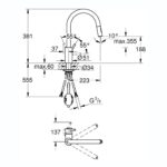 Grohe Concetto Pull Out Spout Sink Mixer 31483 Supersteel