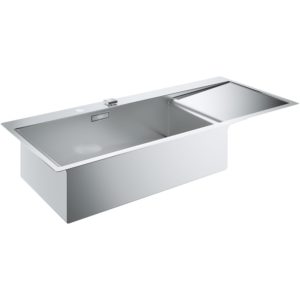Grohe K1000 1 Bowl Stainless Steel Sink with Drainer Left 31581
