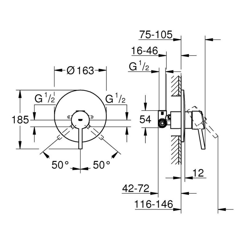 Grohe Concetto Single-Lever Shower Mixer 1/2" 32213