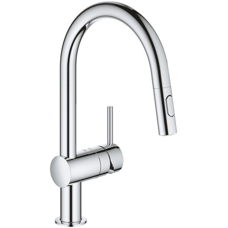 Grohe Minta Sink Mixer C-Spout with Pull Out Spray 32321 Grohe Minta Sink Mixer C-Spout with Pull Out Spray 32321