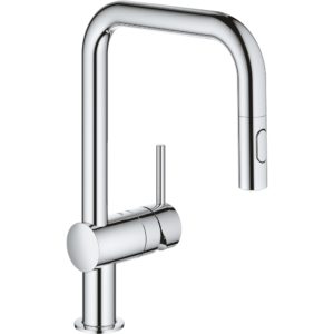 Grohe Minta Sink Mixer U-Spout with Pull Out Spray 32322