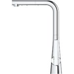 Grohe Zedra L-Spout Sink Mixer with Pull Out Spray 32553