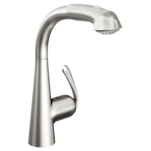 Grohe Zedra Sink Mixer with Pull Out 1/2" 32553 Stainless Steel