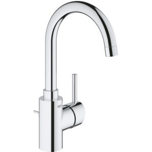 Grohe Concetto High Spout Basin Mixer with Pop Up Waste L-Size 32629