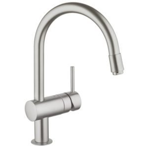 Grohe Minta Sink Mixer with Pull Out Spout 1/2" 32918 Supersteel
