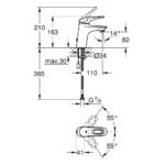 Grohe Eurostyle Basin Mixer with Pop Up Waste 33557