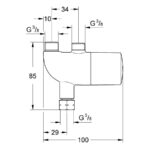 Grohe Grohtherm Micro Thermostatic Scalding Protection 34487