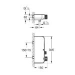 Grohe Grohtherm SmartControl Thermostatic Shower Mixer 34719