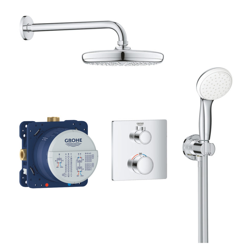 Grohe Grohtherm Square Tempesta 210 Perfect Shower Set 34729