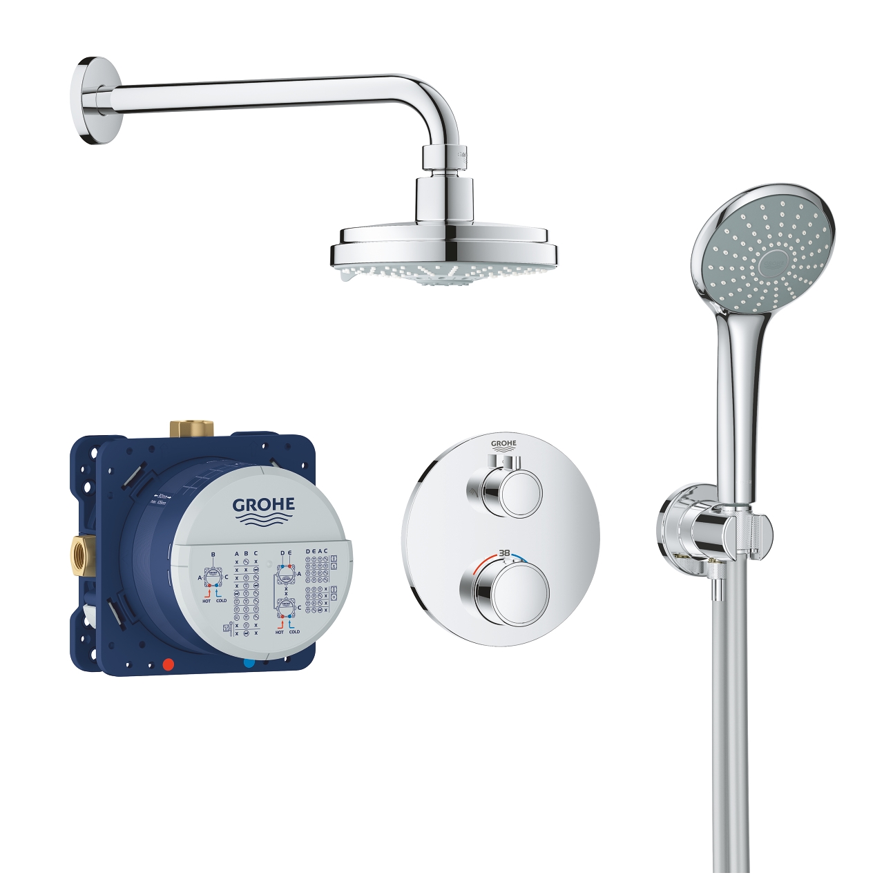 Grohe Grohtherm Round Perfect Shower Set 34735 34735000
