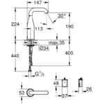 Grohe Essence E Infra-Red Electronic Basin Tap 36446 Chrome