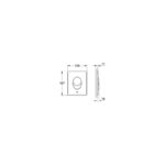Grohe Skate Air WC Wall Plate 38505 Alpine White