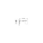 Grohe Rapid SL Front Wall Brackets 38558
