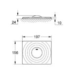 Grohe Surf WC Wall Plate 38574