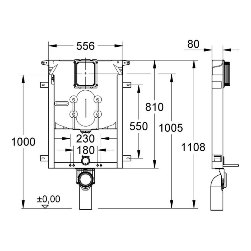 Grohe Uniset for WC 38729