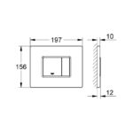 Grohe Skate Cosmopolitan Wall Plate 38776 Stainless Steel