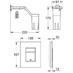 Grohe Skate Cosmopolitan Set Fresh WC Wall Plate 38805