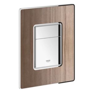 Grohe Skate Cosmopolitan WC Wall Plate 38849 Walnut/Chrome