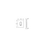 Grohe Arena Cosmopolitan Urinal Actuation Plate 38857 Chrome