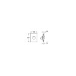Grohe Skate WC Wall Plate 38862 Alpine White