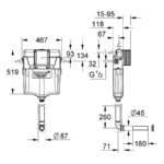 Grohe WC Concealed Cistern 38987