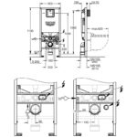 Grohe Rapid SLX Element for WC 1.13m with Shower Toilet Connection
