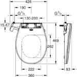 Grohe Bau Manual Bidet Seat 39648