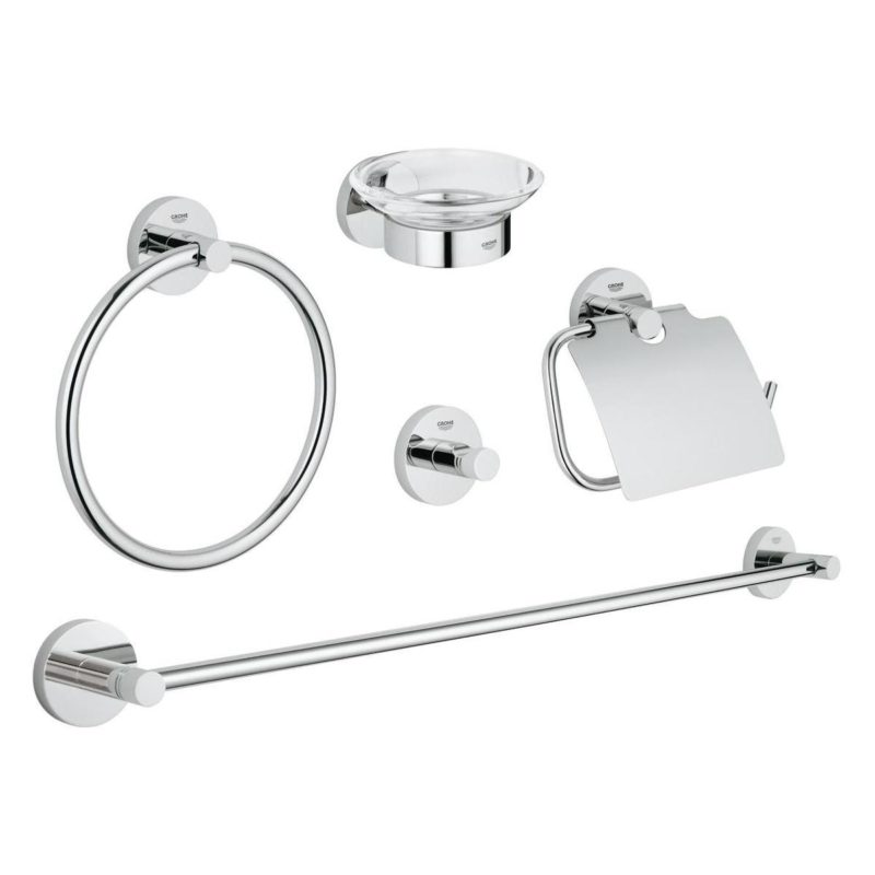 Grohe Essentials 5-In-1 Bathroom Accessories Set 40344