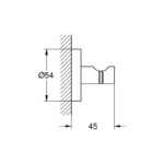 Grohe Essentials Robe Hook 40364 Brushed Nickel