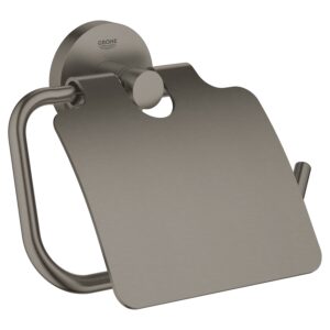 Grohe Essentials Toilet Roll Holder 40367 Brushed Hard Graphite