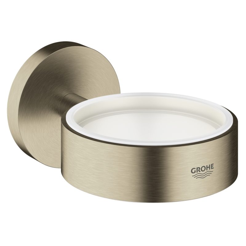 Grohe Essentials Glass/Soap Dish Holder 40369 Brushed Nickel