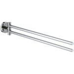 Grohe Essentials Double Swivel Towel Bar 40371
