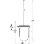 Grohe Essentials Toilet Brush Set 40374 Supersteel